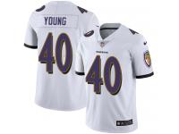 Nike Kenny Young Limited White Road Men's Jersey - NFL Baltimore Ravens #40 Vapor Untouchable