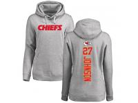 Nike Larry Johnson Ash Backer Women's - NFL Kansas City Chiefs #27 Pullover Hoodie