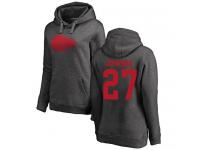 Nike Larry Johnson Ash One Color Women's - NFL Kansas City Chiefs #27 Pullover Hoodie