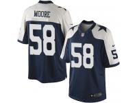 Nike Limited Men's Damontre Moore Navy Blue Alternate Jersey NFL #58 Dallas Cowboys Throwback