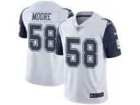 Nike Limited Men's Damontre Moore White Jersey NFL #58 Dallas Cowboys Rush