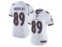 Nike Mark Andrews Limited White Road Women's Jersey - NFL Baltimore Ravens #89 Vapor Untouchable