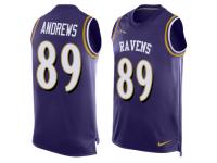 Nike Mark Andrews Purple Men's Jersey - NFL Baltimore Ravens #89 Player Name & Number Tank Top