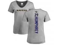 Nike Marlon Humphrey Ash Backer V-Neck Women's - NFL Baltimore Ravens #29 T-Shirt