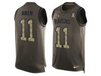 Nike Men NFL Baltimore Ravens #11 Kamar Aiken Olive Salute To Service Tank Top