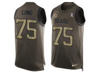 Nike Men NFL Chicago Bears #75 Kyle Long Olive Salute To Service Tank Top