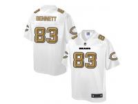 Nike Men NFL Chicago Bears #83 Martellus Bennett White Game Jersey