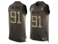 Nike Men NFL Chicago Bears #91 Eddie Goldman Olive Salute To Service Tank Top