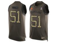 Nike Men NFL Cleveland Browns #51 Barkevious Mingo Olive Salute To Service Tank Top