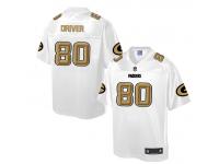 Nike Men NFL Green Bay Packers #80 Donald Driver White Game Jersey