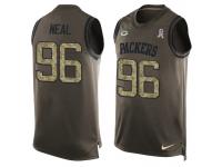 Nike Men NFL Green Bay Packers #96 Mike Neal Olive Salute To Service Tank Top