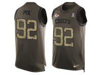 Nike Men NFL Kansas City Chiefs #92 Dontari Poe Olive Salute To Service Tank Top