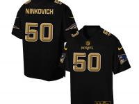 Nike Men NFL New England Patriots #50 Rob Ninkovich Black Game Jersey