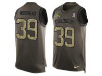Nike Men NFL San Diego Chargers #39 Danny Woodhead Olive Salute To Service Tank Top