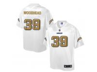 Nike Men NFL San Diego Chargers #39 Danny Woodhead White Game Jersey