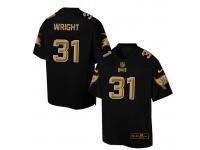 Nike Men NFL Tampa Bay Buccaneers #31 Major Wright Black Game Jersey