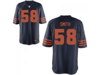Nike Men's Chicago Bears #58 Roquan Smith Throwback Game Jersey