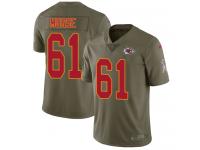 Nike Mitch Morse Limited Olive Men's Jersey - NFL Kansas City Chiefs #61 2017 Salute to Service