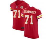 Nike Mitchell Schwartz Elite Red Home Men's Jersey - NFL Kansas City Chiefs #71 Vapor Untouchable