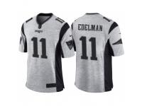 Nike New England Patriots #11 Julian Edelman 2016 Gridiron Gray II Men's NFL Limited Jersey
