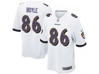 Nike Nick Boyle Game White Road Youth Jersey - NFL Baltimore Ravens #86