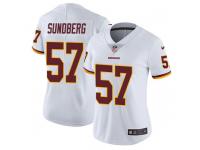 Nike Nick Sundberg Washington Redskins Women's Limited White Vapor Untouchable Jersey