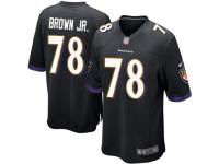 Nike Orlando Brown Jr. Game Black Alternate Youth Jersey - NFL Baltimore Ravens #78