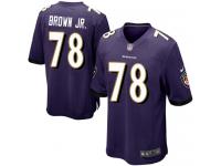 Nike Orlando Brown Jr. Game Purple Home Youth Jersey - NFL Baltimore Ravens #78