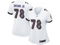 Nike Orlando Brown Jr. Game White Road Women's Jersey - NFL Baltimore Ravens #78