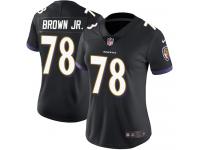 Nike Orlando Brown Jr. Limited Black Alternate Women's Jersey - NFL Baltimore Ravens #78 Vapor Untouchable