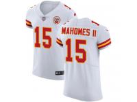 Nike Patrick Mahomes II Elite White Road Men's Jersey - NFL Kansas City Chiefs #15 Vapor Untouchable