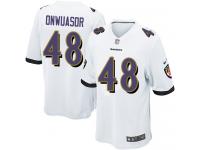 Nike Patrick Onwuasor Game White Road Youth Jersey - NFL Baltimore Ravens #48