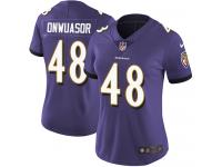 Nike Patrick Onwuasor Limited Purple Home Women's Jersey - NFL Baltimore Ravens #48 Vapor Untouchable