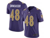 Nike Patrick Onwuasor Limited Purple Men's Jersey - NFL Baltimore Ravens #48 Rush Vapor Untouchable