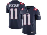 Nike Patriots #11 Drew Bledsoe Navy Blue Men Stitched NFL Limited Rush Jersey