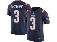 Nike Patriots #3 Stephen Gostkowski Navy Blue Men Stitched NFL Limited Rush Jersey