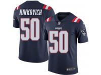Nike Patriots #50 Rob Ninkovich Navy Blue Men Stitched NFL Limited Rush Jersey
