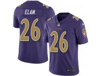 Nike Ravens #26 Matt Elam Purple Men Stitched NFL Limited Rush Jersey