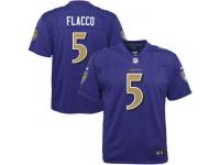Nike Ravens #5 Joe Flacco Purple Youth Stitched NFL Limited Rush Jersey