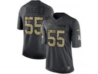 Nike Ravens #55 Terrell Suggs Black Youth Stitched NFL Limited 2016 Salute to Service Jersey