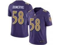 Nike Ravens #58 Elvis Dumervil Purple Youth Stitched NFL Limited Rush Jersey