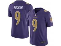 Nike Ravens #9 Justin Tucker Purple Youth Stitched NFL Limited Rush Jersey