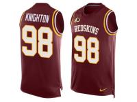 Nike Redskins #98 Terrance Knighton Burgundy Red Team Color Men Stitched NFL Tank Top
