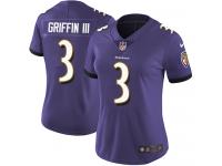 Nike Robert Griffin III Elite Purple Home Women's Jersey - NFL Baltimore Ravens #3 Vapor Untouchable