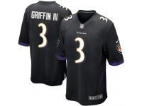Nike Robert Griffin III Game Black Alternate Youth Jersey - NFL Baltimore Ravens #3