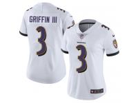 Nike Robert Griffin III Limited White Road Women's Jersey - NFL Baltimore Ravens #3 Vapor Untouchable