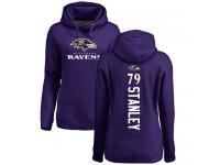 Nike Ronnie Stanley Purple Backer Women's - NFL Baltimore Ravens #79 Pullover Hoodie