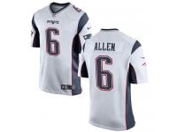 Nike Ryan Allen Game White Road Youth Jersey - NFL New England Patriots #6
