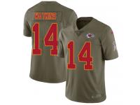 Nike Sammy Watkins Limited Olive Men's Jersey - NFL Kansas City Chiefs #14 2017 Salute to Service