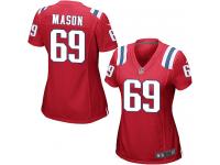 Nike Shaq Mason Game Red Alternate Women's Jersey - NFL New England Patriots #69